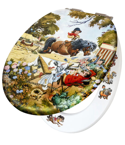 Loo Prints 'Riding School' Hand Finished Wooden Loo Seat