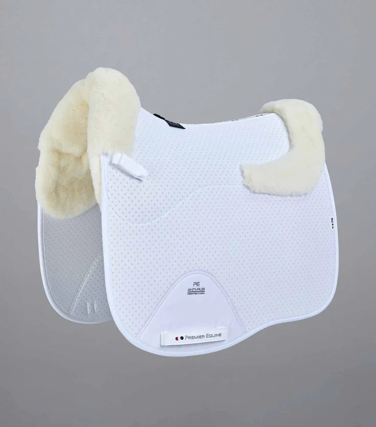 Premier Equine Shockproof Wool European White Dressage Square