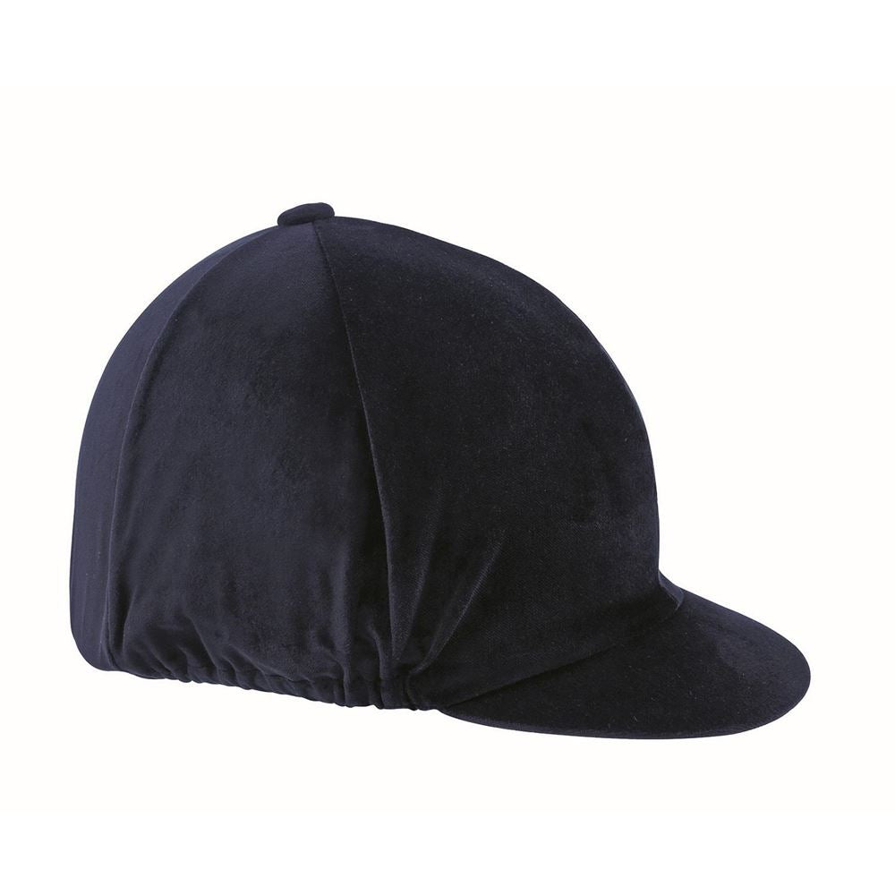 Shires Navy Velvet Hat Cover