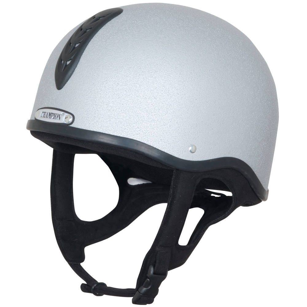 Champion Junior X-Air Plus Silver Jockey Helmet