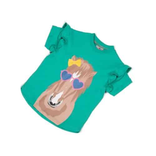 Shires Tikaboo Aqua Frill Childs T-shirt