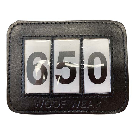 Woof Wear Black  Bridle Number Holder