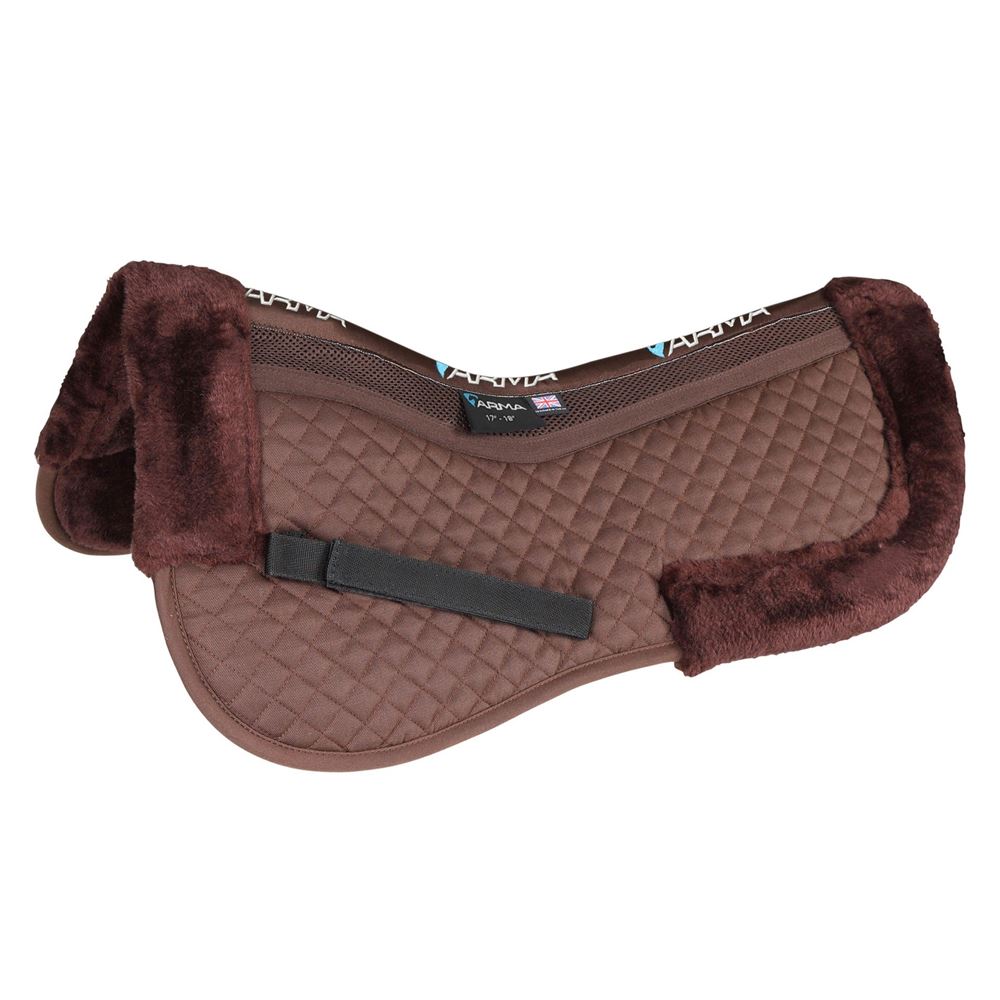 Shires Arma Brown Fully Lined Half Pad