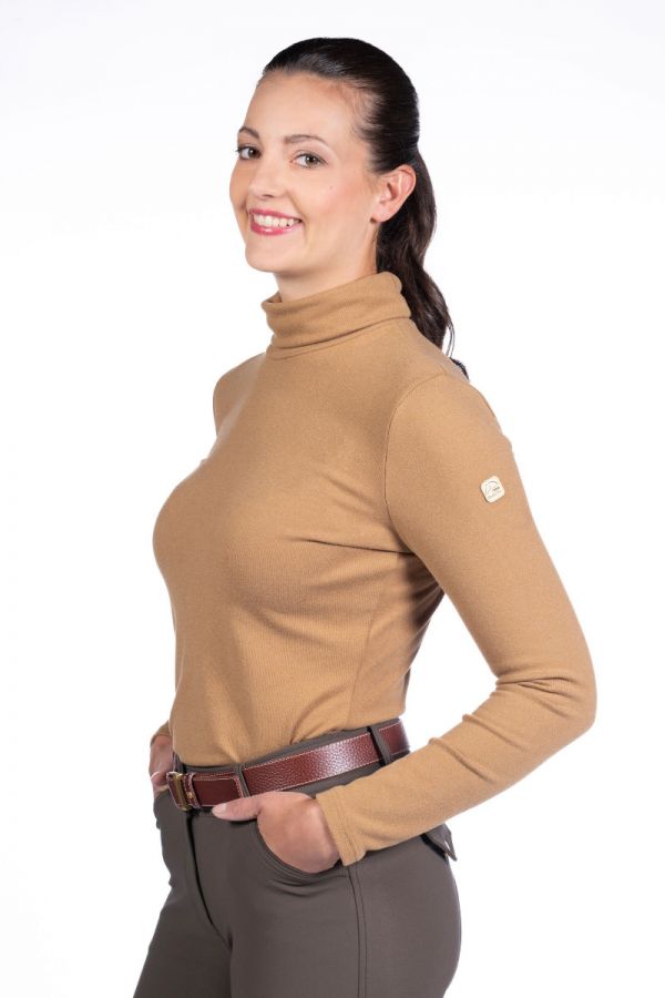 Hkm Light Brown Marrakesh Turtleneck Shirt