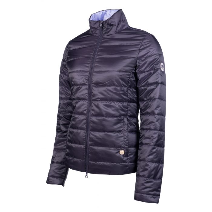 Hkm Lavender Bay Dark Lilac Quilted Jacket