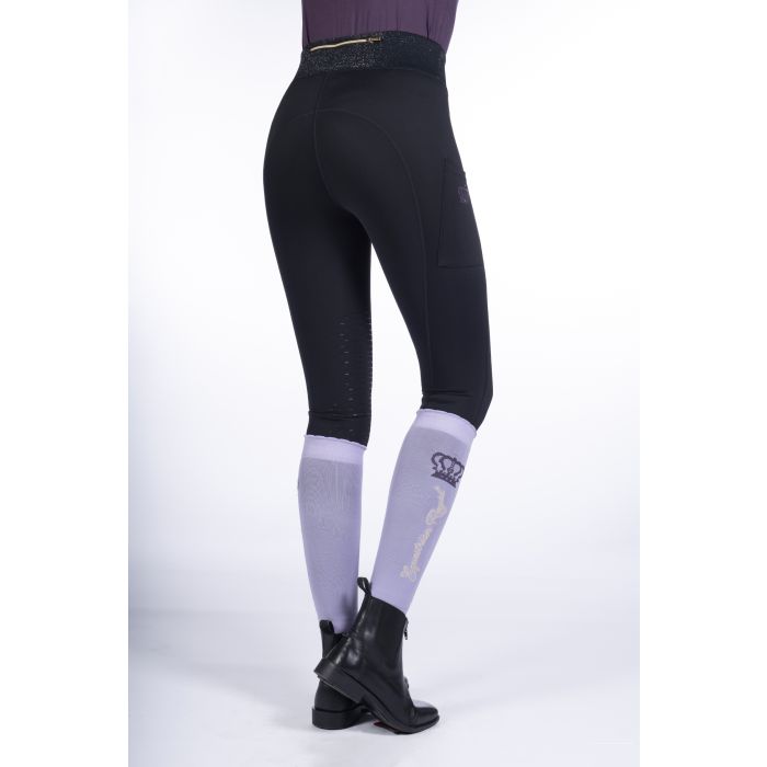 Hkm Lavender Bay Silicone Full Seat Riding Leggings