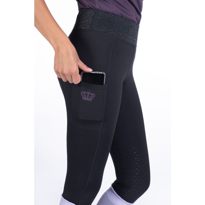 Hkm Lavender Bay Silicone Full Seat Riding Leggings