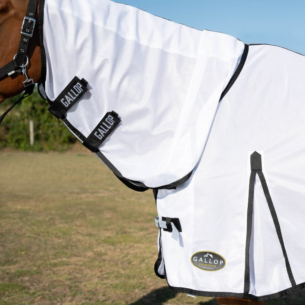 Gallop Equestrian Classic White Combo Fly Rug