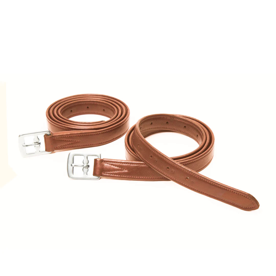 Shires Tan Gara Wrapped Stirrup Leathers