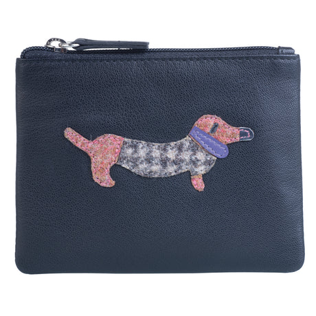 Mala Black Wishaw Sausage Dog Coin Purse