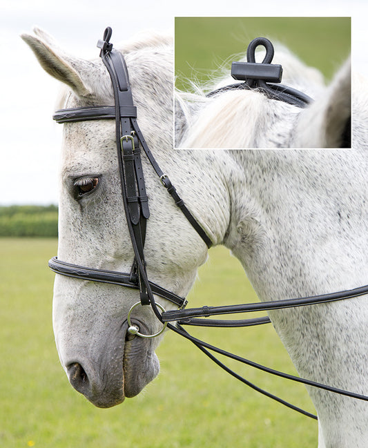 Shires Black Elastic Training Rein Bungees