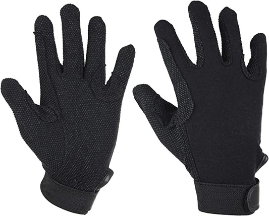 Red Horse Black Cotton Pimple Gloves