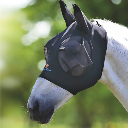 Shires FlyGuard Pro Stretch Jet Black Fly Mask