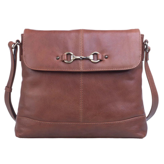 Mala Tan Steed Compact Cross Body Bag