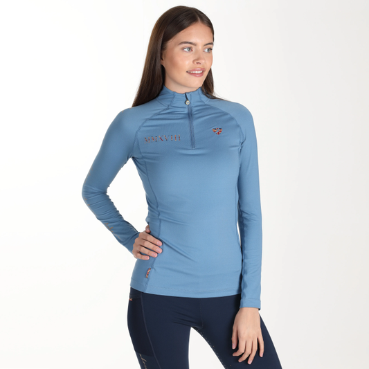 Shires Aubrion Steel Long Sleeve Team Base Layer