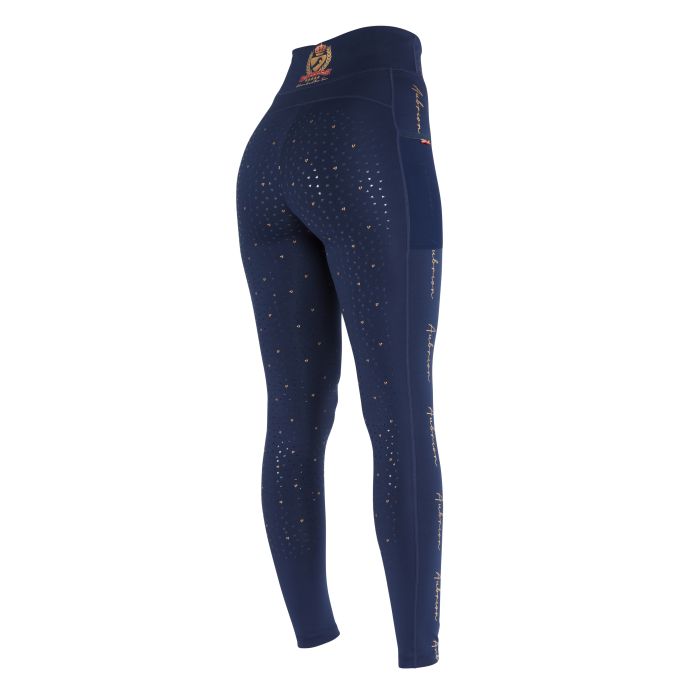 Shires Aubrion Maids Navy Blue Team Riding Tights