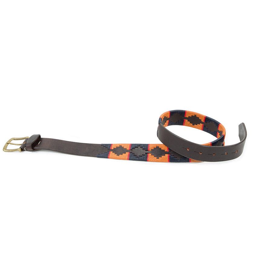 Shires Aubrion Drover Belt Navy/Orange