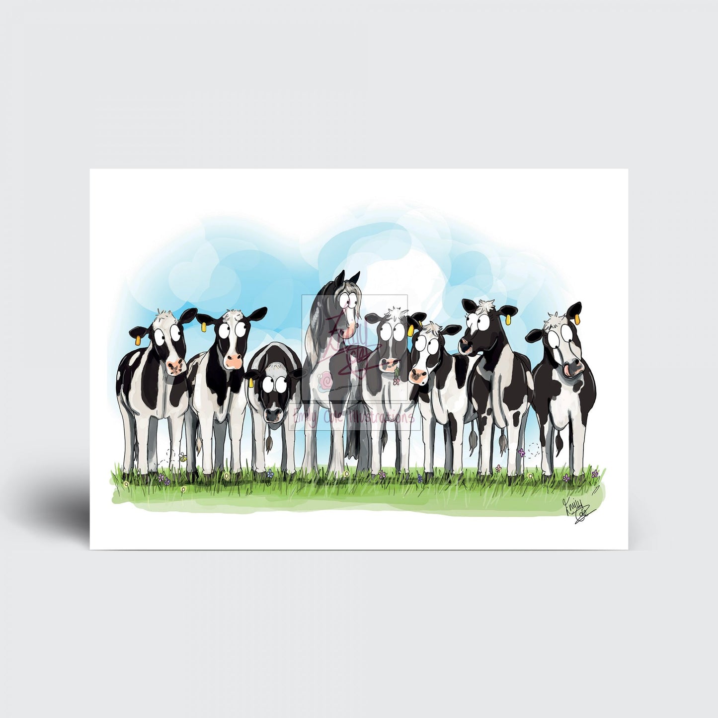 Emily Cole 'Cow Pony' Card