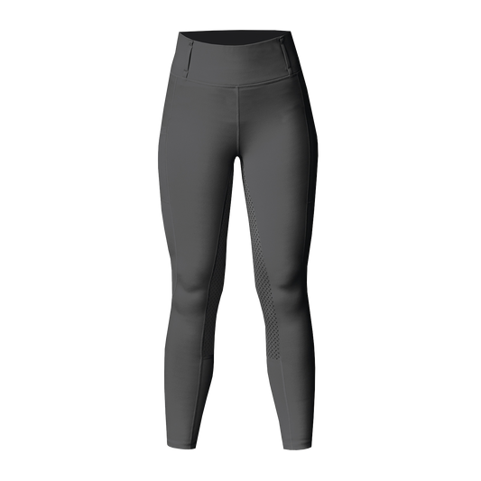 Equetech Aqua Shield Charcoal Grey Winter Riding Tights