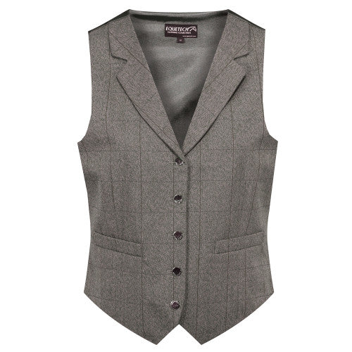 Equetech Foxbury Lapel Brown Tweed Showing Waistcoat