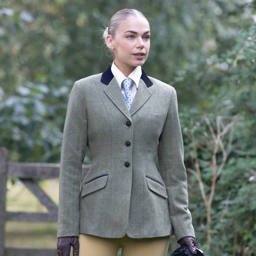 Equetech Thornborough Deluxe Green Tweed Riding Jacket