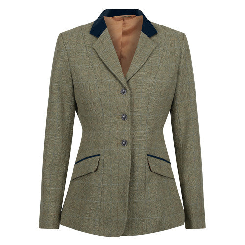 Equetech Thornborough Deluxe Green Tweed Riding Jacket