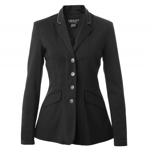 Equetech Deluxe Jersey Black/silver Competion Jacket