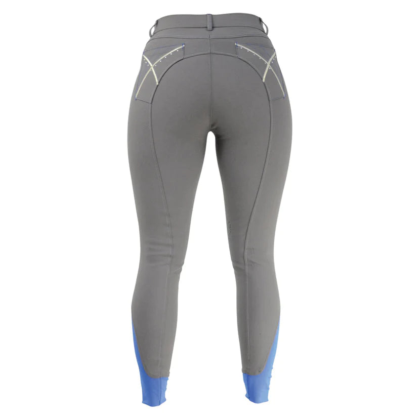 Hy Olympian Steel Grey/Royal Blue Ladies Breeches