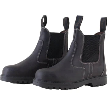 Rhinegold Black Tec Safety Boots