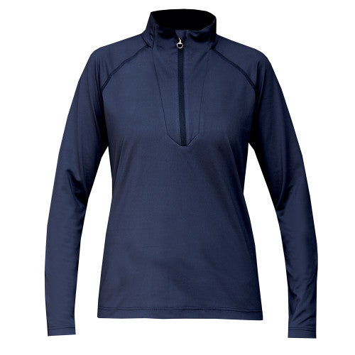 Equetech Signature Zip Thermal Navy/Silver Base Layer