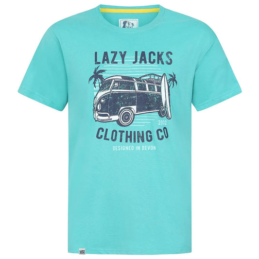 Lazy Jacks Mens Aquarius Printed T-Shirt