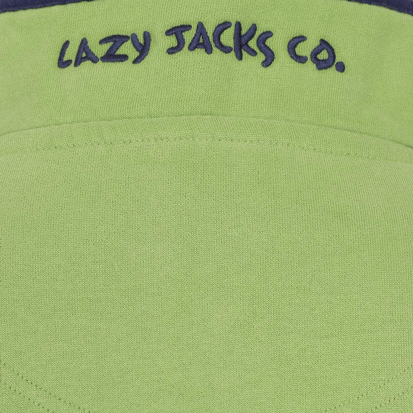 Lazy Jacks Lime Super Soft 1/4 Zip Sweatshirt