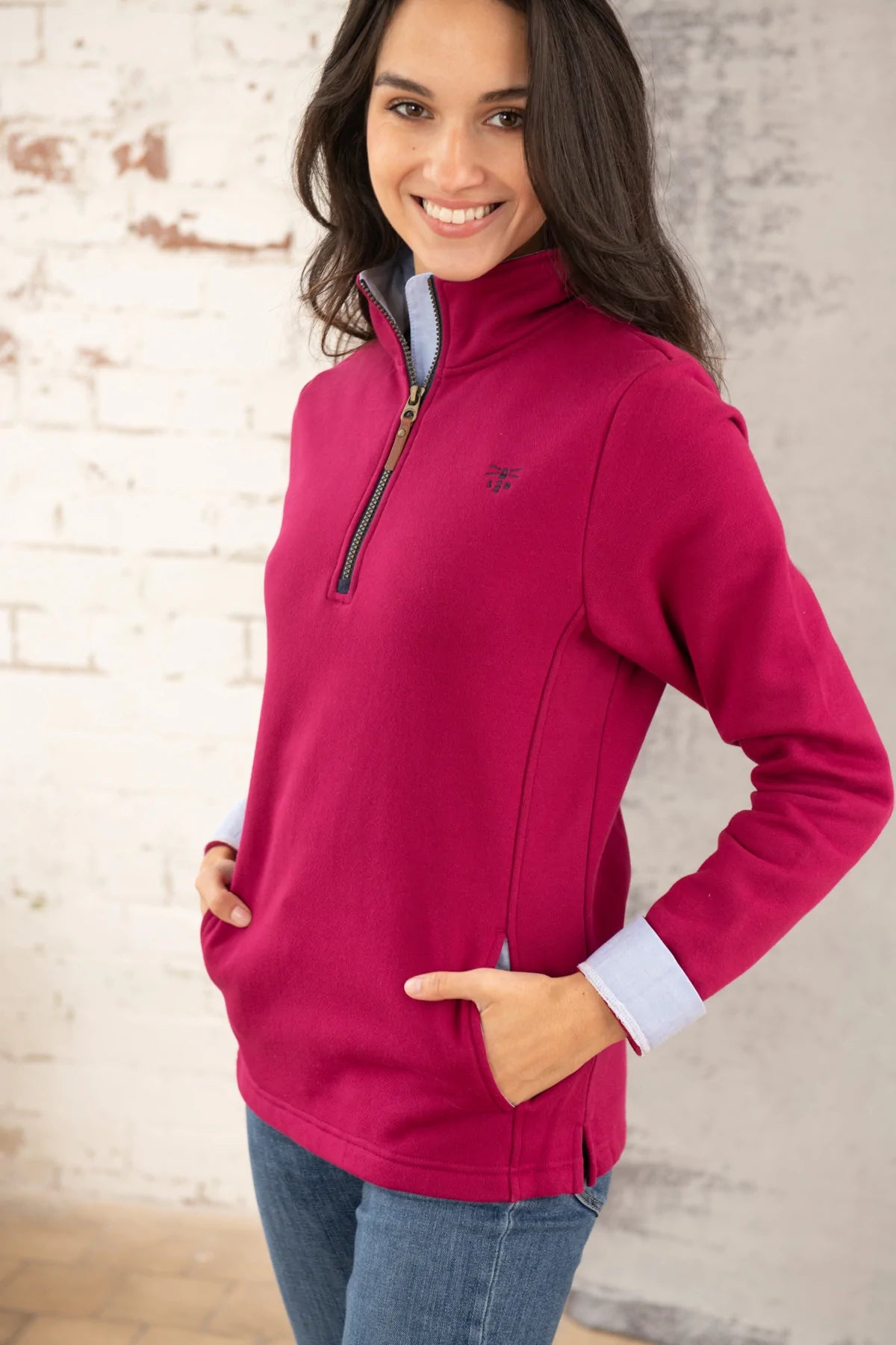 Lighthouse Deep Magenta 1/4 Zip