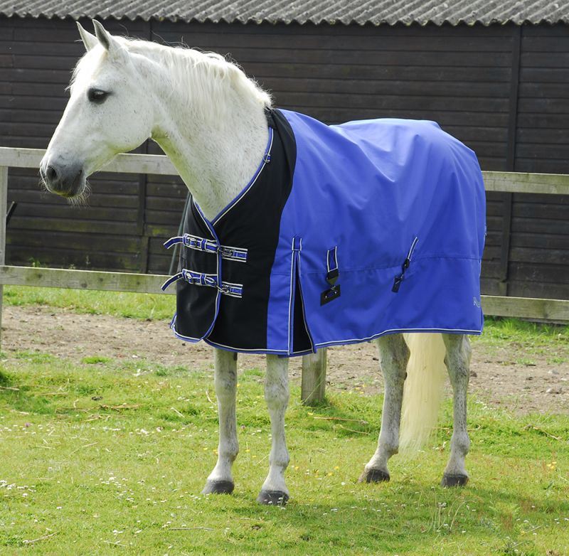 Rhinegold Sapphire Blue Elite Storm Rug With Neck Cover