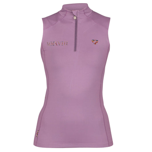 Shires Aubrion Mauve Sleeveless Team Base Layer