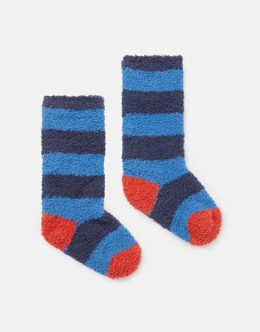 JOULES 215223 FLUFFY SOCKS NAVY BLUE