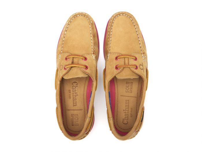 Chatham Pippa II G2 Tan/pink Deck Shoe