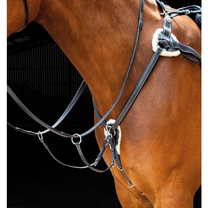 3925 Shires 5 Point Breastplate Black