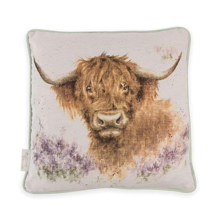 Wrendale 'Highland Heathers' 40cm Square Cushion