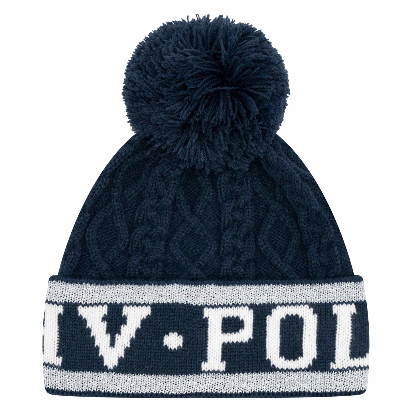 Hvp Hv Polo Knit Navy Beanie Hat