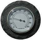 World Of Weather Round Slate Thermometer