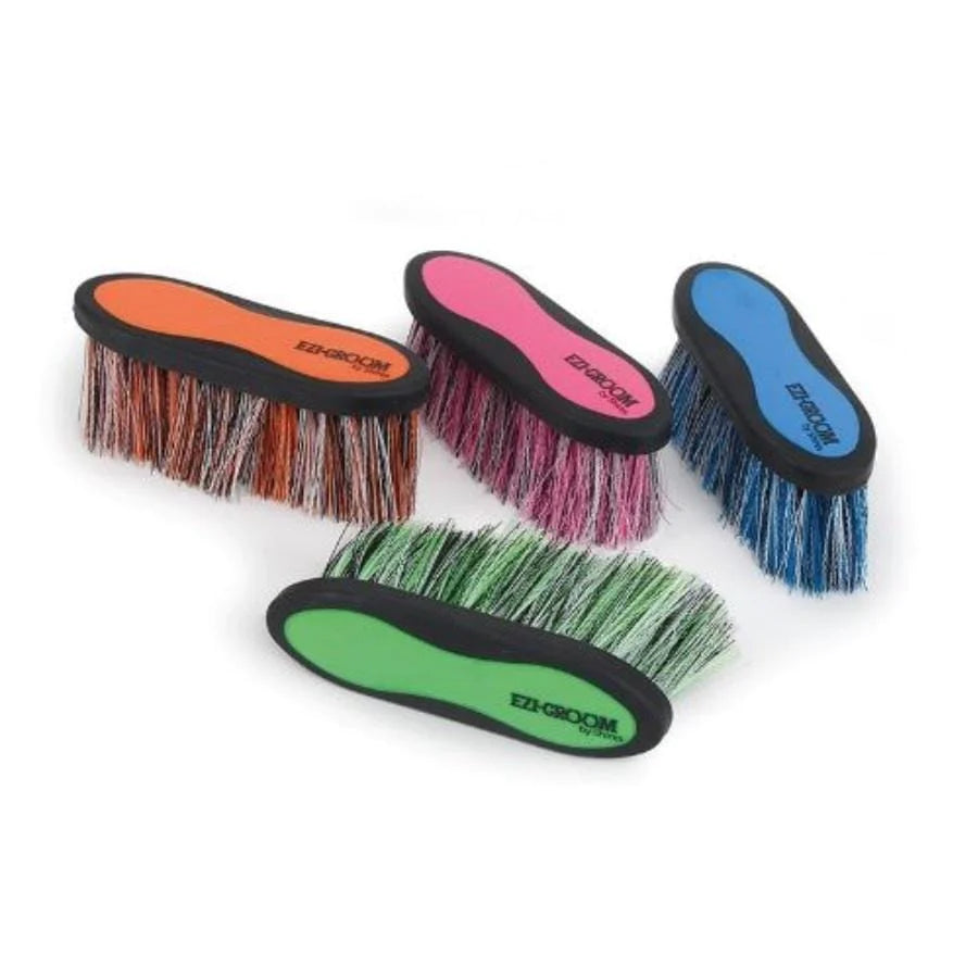 Shires Ezi-groom Grip Long Bristle Dandy Brush