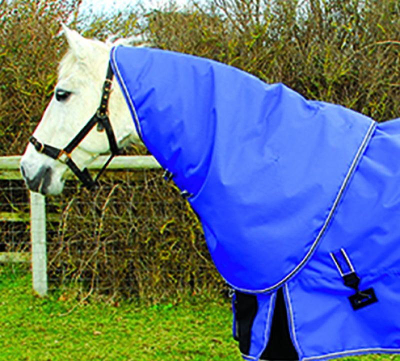 Rhinegold Sapphire Blue Elite Storm Rug With Neck Cover