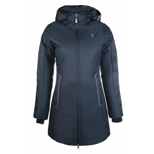 Hkm Deep Blue Elegant Heating Coat