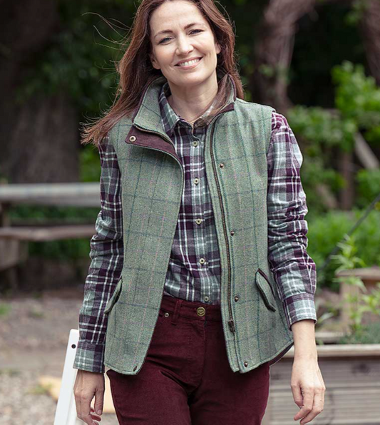 Hoggs Of Fife Roslin Ladies Tweed Waistcoat