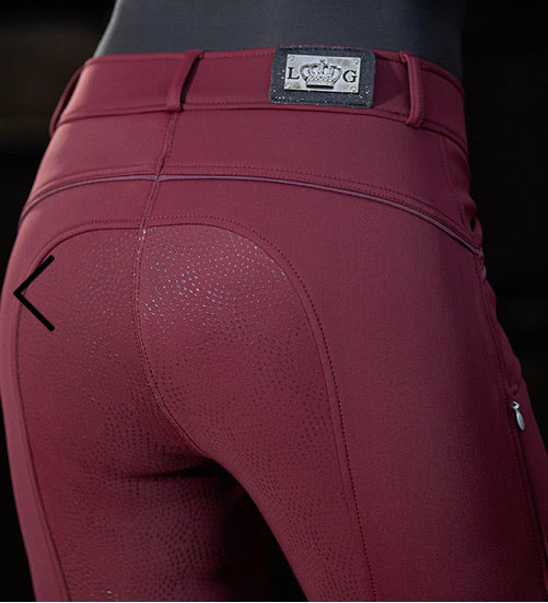 Hkm Softshell Riding Breeches Morello Silicon Full Seat