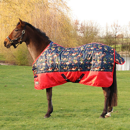 Thelwell Storm Original 100 Stable Rug Colour Navy/red