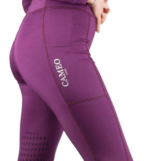 Cameo Equine C412 Core Riding Tights Purple