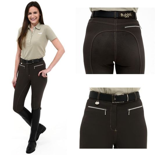 Rugged GS2 Ladies Graphite Brown Breech Gel Seat