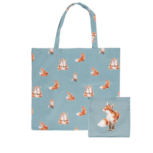 Wrendale Foldable Shopping Bag Fox Design.